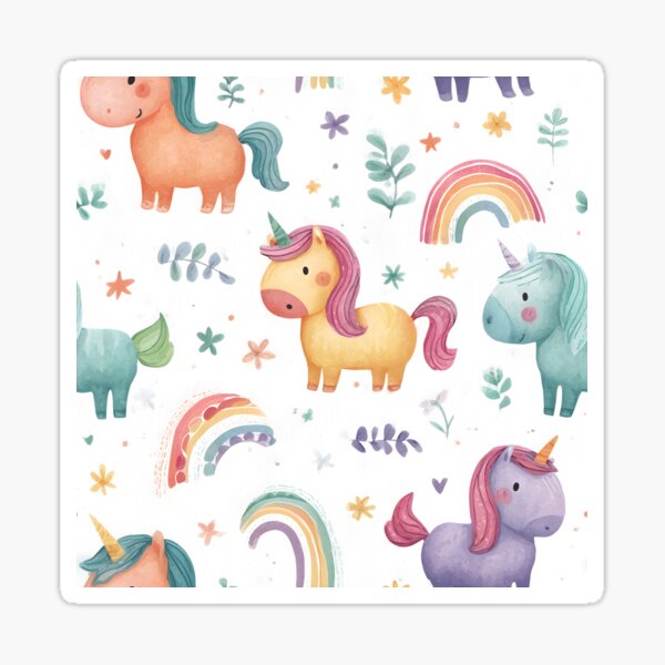 Item preview, Unicorns and Rainbows designed and sold by Boddicca.