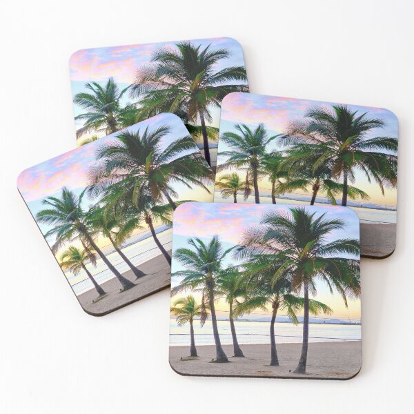 Item preview, The Strand Townsville Queensland Beach Palms Sunrise designed and sold by Adam Gormley.