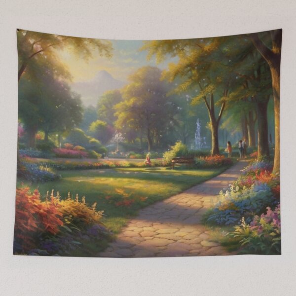 Item preview, Summer Breeze Through the Public Park designed and sold by BlareBlare.
