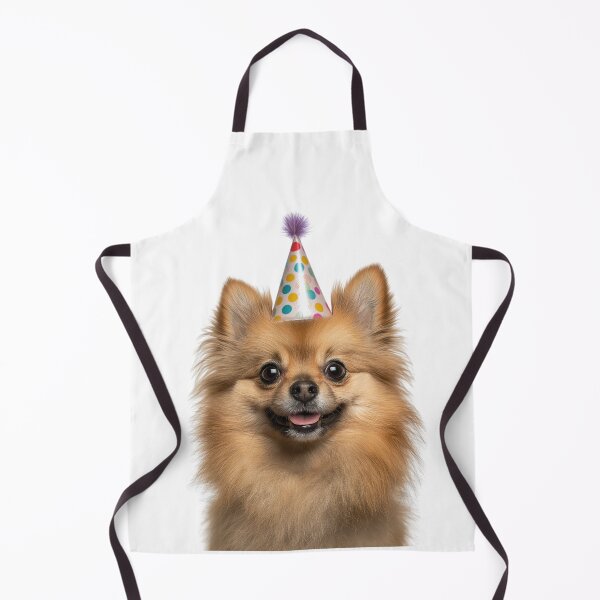 Item preview, Cute Pomeranian dog with Party Hat Birthday Celebration designed and sold by LazyOwlStore.