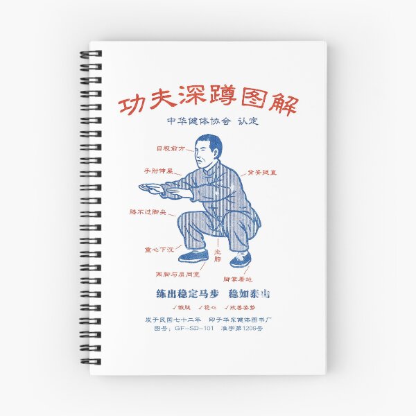 Item preview, Kung Fu Squat Diagram｜SQUAT LIKE A MASTER designed and sold by corie-noon.