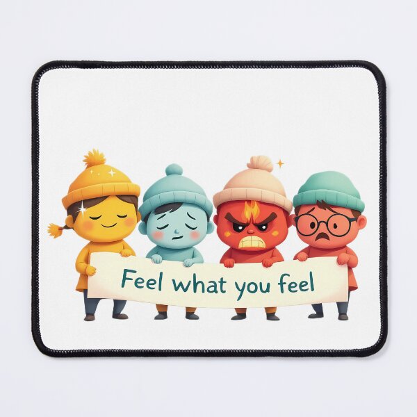 Item preview, Feel What You Feel – Mental Health Emotions Cartoon_Ver1 designed and sold by Jackypoo Design.