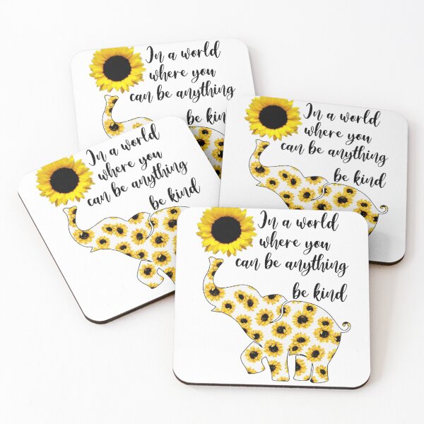 Item preview, Sunflower Elephant Be Kind designed and sold by digimarconha.