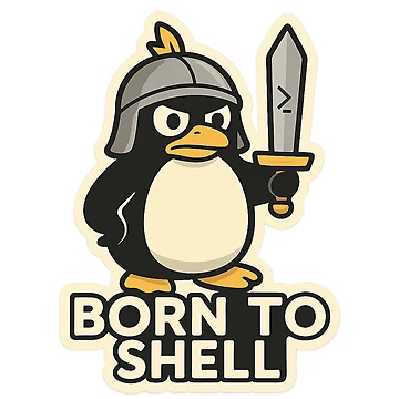 Artwork thumbnail, Born to Shell by SoftwareStickers