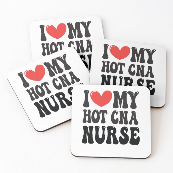 Item preview, I Love My Hot CNA Nurse Wife I Heart My Girlfriend heart of Valentine's Day Funny Nursing Partner Gift designed and sold by CoolCreative.