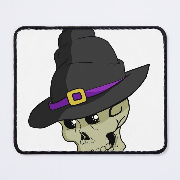 Item preview, Skull with Witches hat designed and sold by Rotten Core Art.