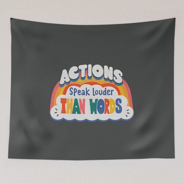 Item preview, Actions speak louder than words designed and sold by nimmitrends.