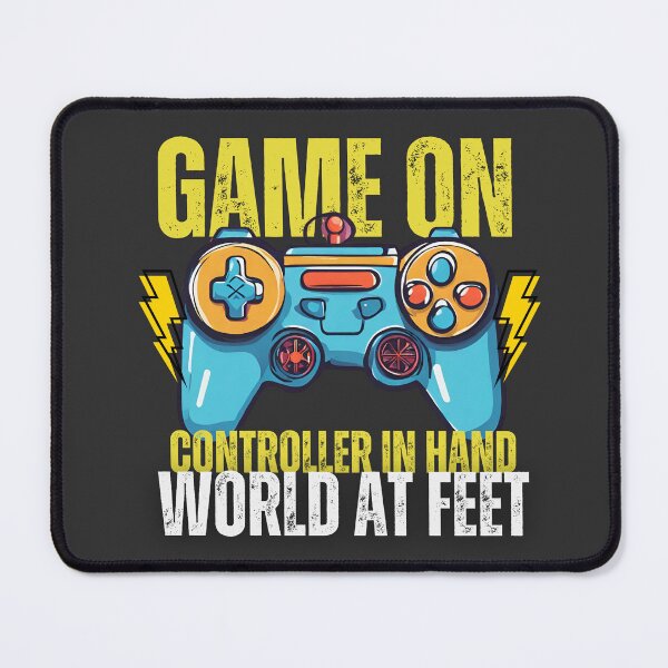 Item preview, Game On. Controller on Hands. World At Feet. designed and sold by thrillvibeshop.