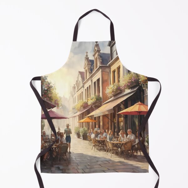 Item preview, Sunlit Café Terrace, Antwerp: Summer Serenity designed and sold by LSVart.