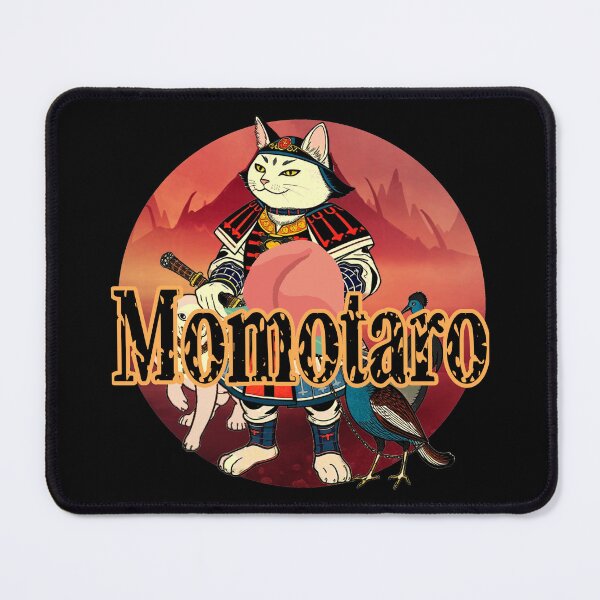 Item preview, Momotaro Cat: Peach-Born Protector designed and sold by Shivanyan.