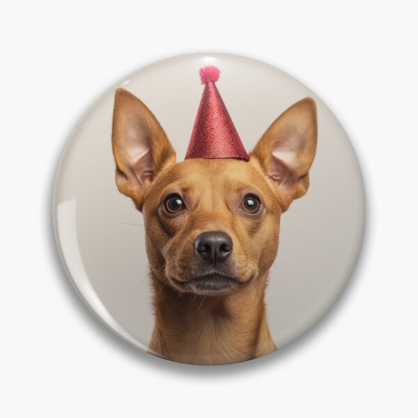 Item preview, Cute Portuguese Podengo Pequeno dog with Party Hat Birthday Celebration designed and sold by LazyOwlStore.