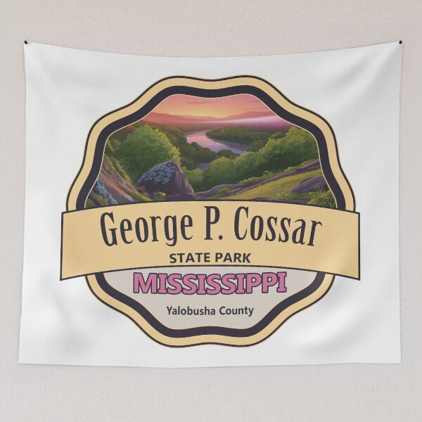 Item preview, George P. Cossar State Park, Yalobusha County, Mississippi designed and sold by Wanderful-roads.