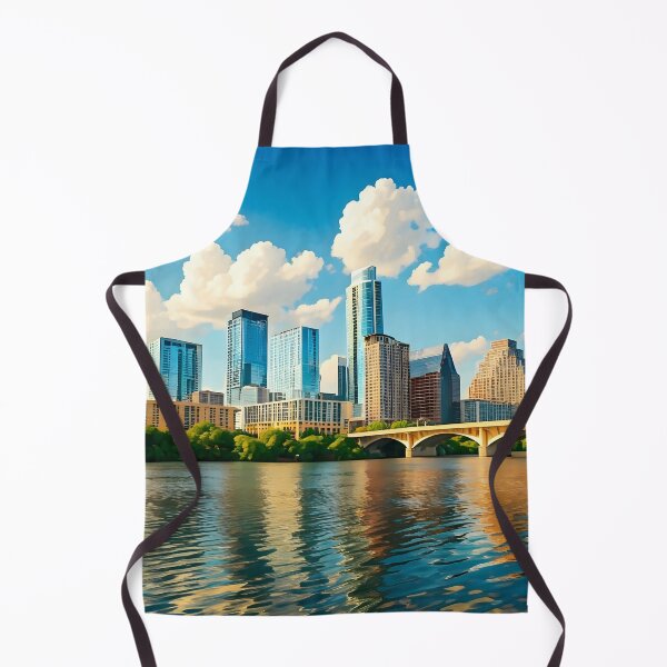 Item preview, Austin, Texas: Midday Skyline of Modern & Historic Charm designed and sold by LSVart.