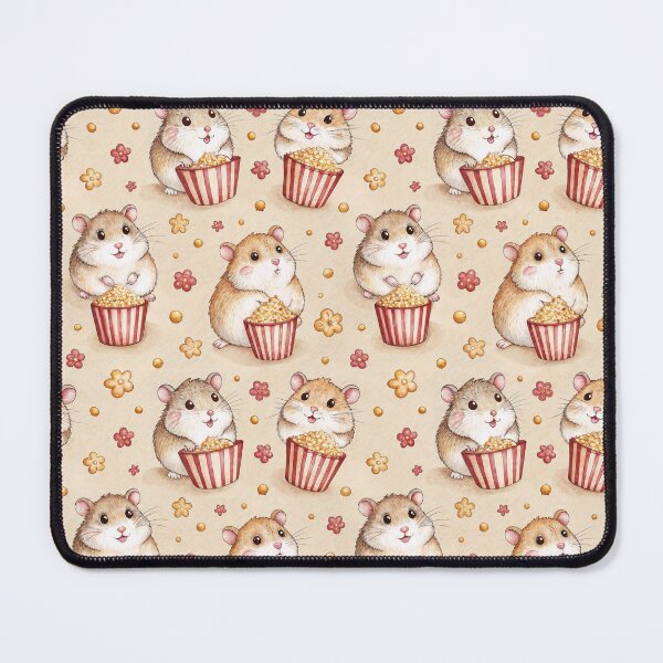 Item preview, Roborovski dwarf hamster with popcorn pattern designed and sold by patterncrow.