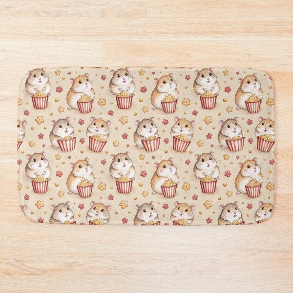 Item preview, Roborovski dwarf hamster with popcorn pattern designed and sold by patterncrow.