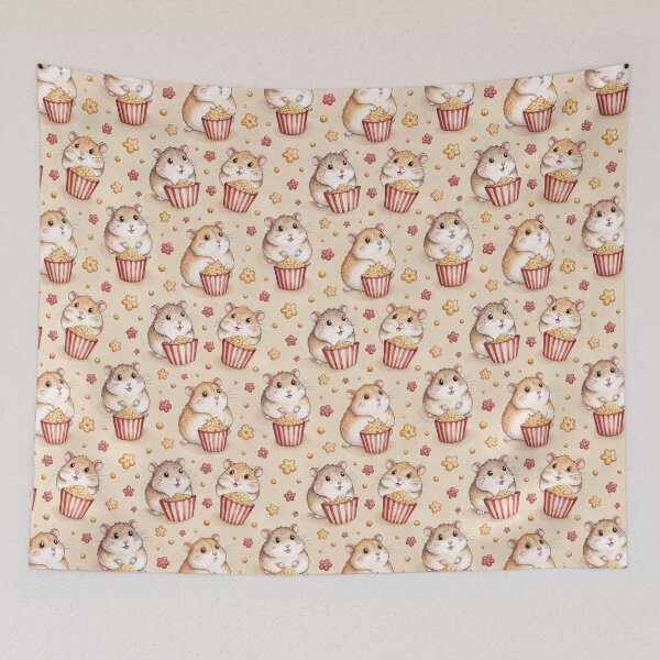 Item preview, Roborovski dwarf hamster with popcorn pattern designed and sold by patterncrow.