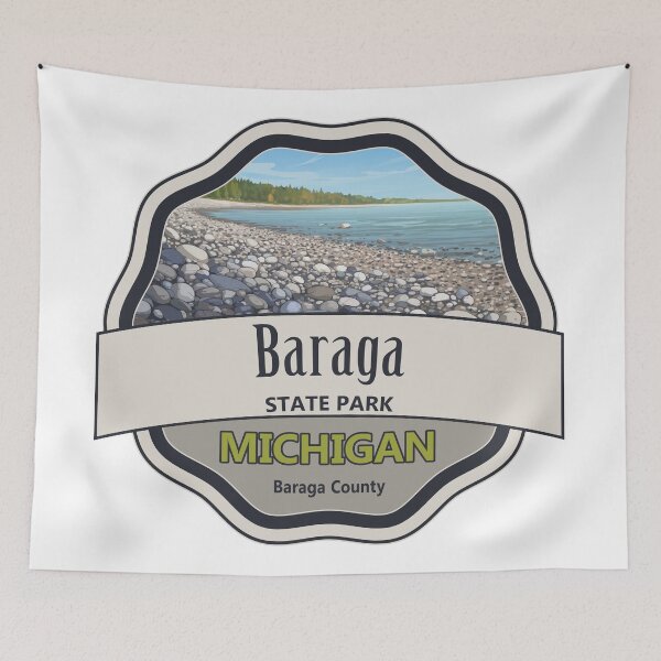Item preview, Baraga State Park, Baraga County, Michigan designed and sold by Wanderful-roads.