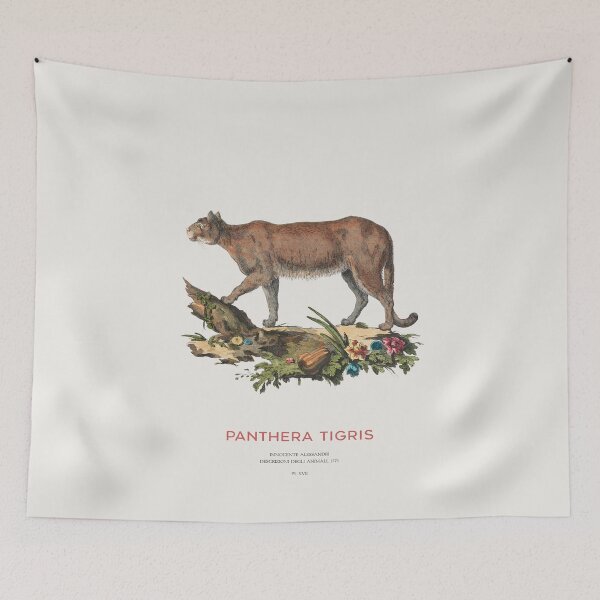Item preview, Vintage Tiger Scientific Art designed and sold by Vintagrafica.