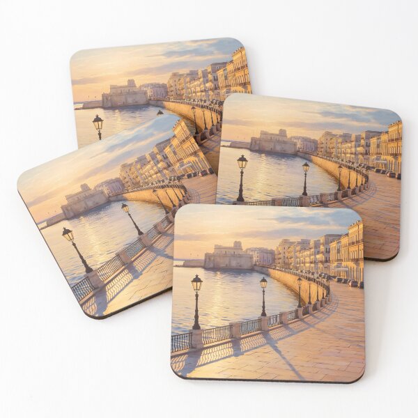 Item preview, Lungomare Nazario Sauro, Bari: Golden Hour Promenade designed and sold by LSVart.