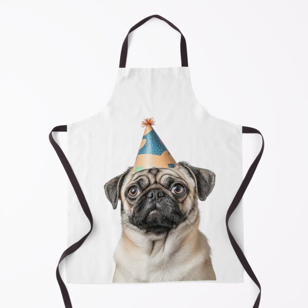 Item preview, Cute Pug dog with Party Hat Birthday Celebration designed and sold by LazyOwlStore.