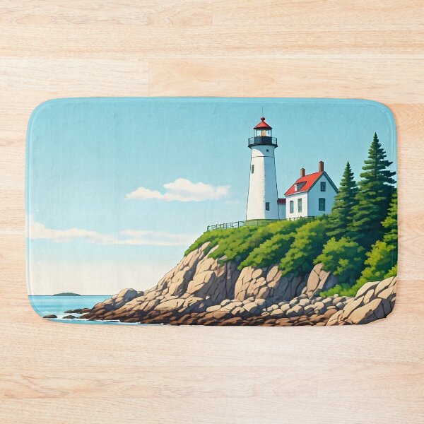 Item preview, Bass Harbor Head Lighthouse: Clear Summer Day on the Maine Coast designed and sold by LSVart.