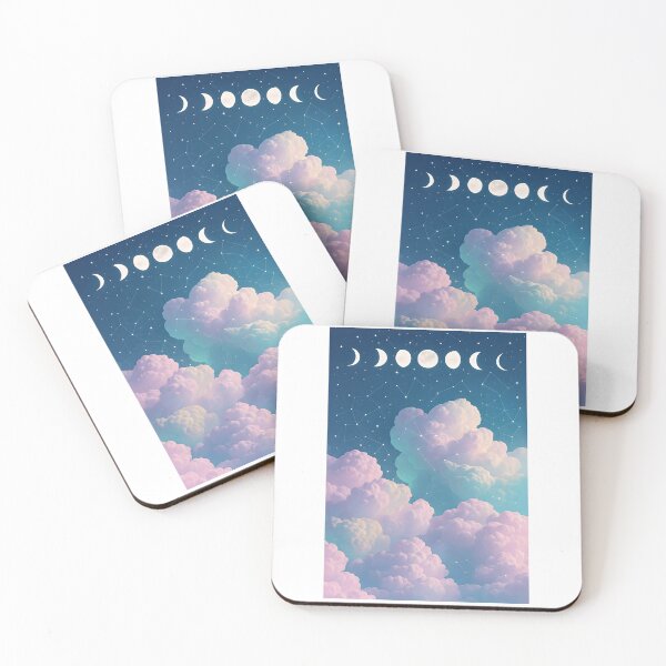 Item preview, Celestial Dreams - Moon Phases, Clouds & Stars designed and sold by Elizabeths Epothecary.