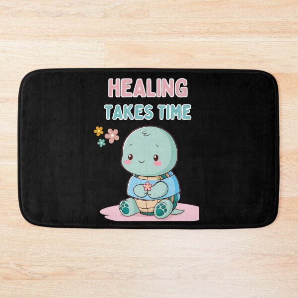 Item preview, Healing Takes Time – Cute Turtle Mental Health and Self-Care Design designed and sold by ArtFeverShop.