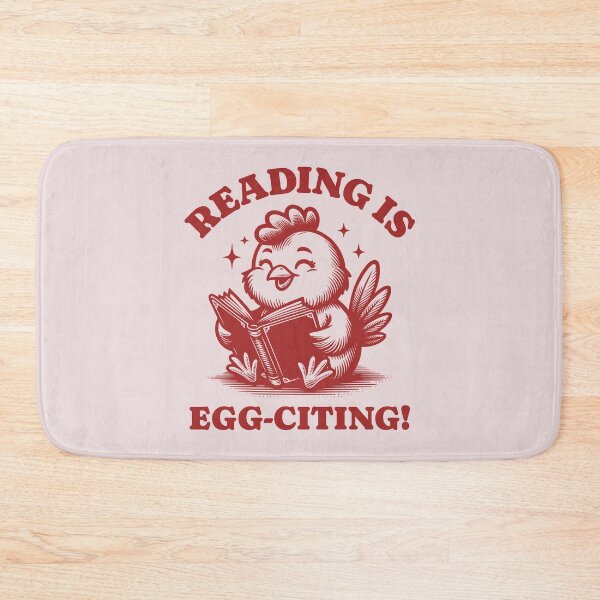 Item preview, Reading Is Egg-citing! Funny Chicken Book Lover Reader designed and sold by KLArtzStore.
