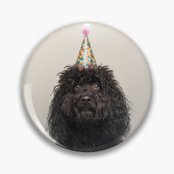 Item preview, Cute Puli dog with Party Hat Birthday Celebration designed and sold by LazyOwlStore.