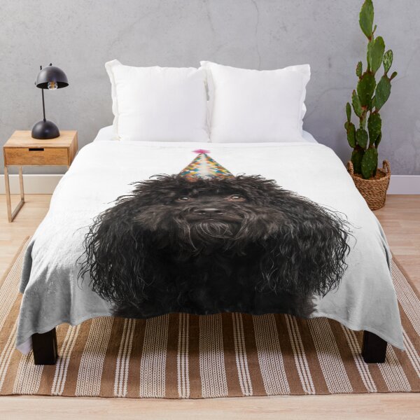 Item preview, Cute Puli dog with Party Hat Birthday Celebration designed and sold by LazyOwlStore.