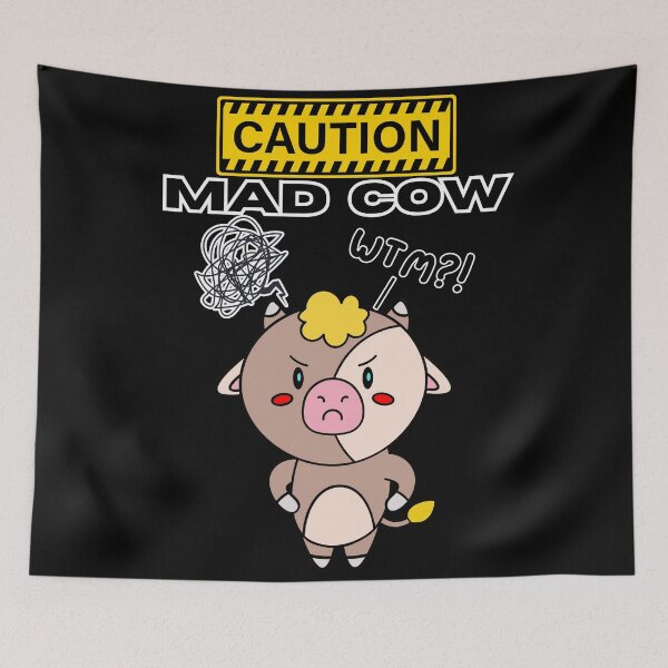 Item preview, Caution Mad Cow designed and sold by BeesNeesTees.