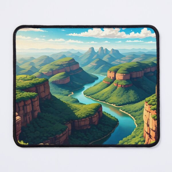 Item preview, Blyde River Canyon, South Africa: Verdant Valleys & Red Sandstone Cliffs designed and sold by LSVart.