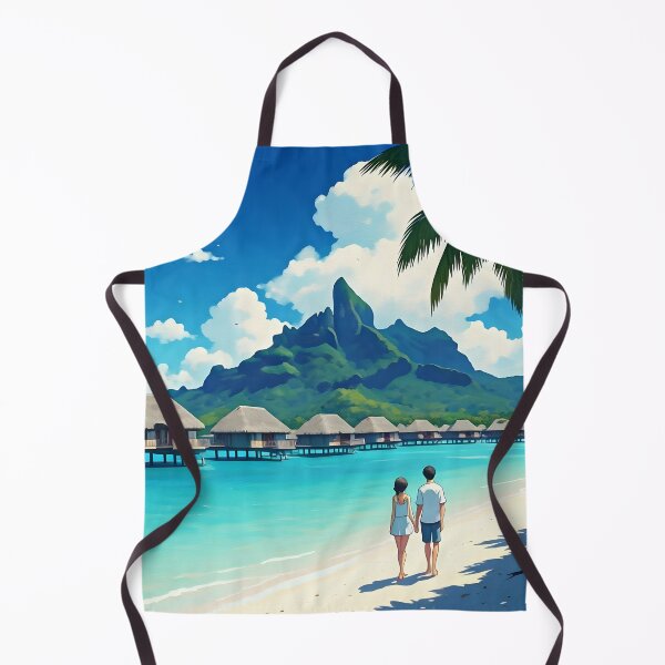 Item preview, Bora Bora Beach: Overwater Bungalows & Crystal Lagoon designed and sold by LSVart.