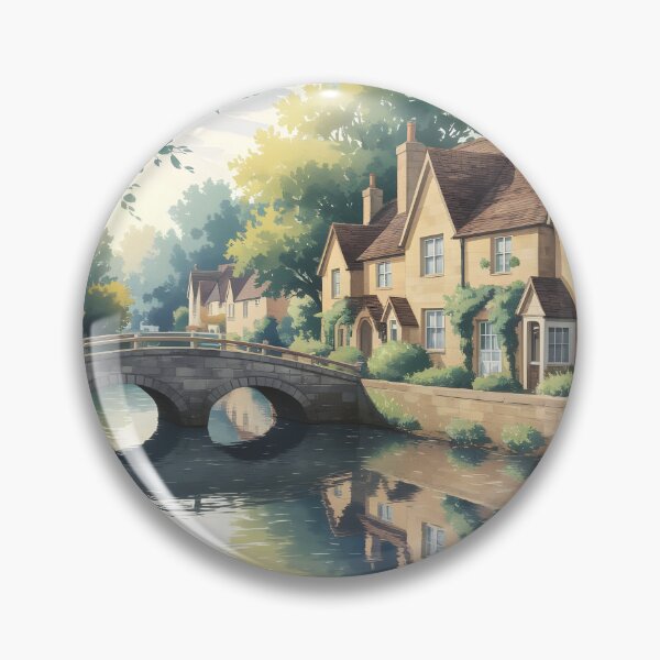 Item preview, Bourton-on-the-Water: Summer Midday Reflections designed and sold by LSVart.
