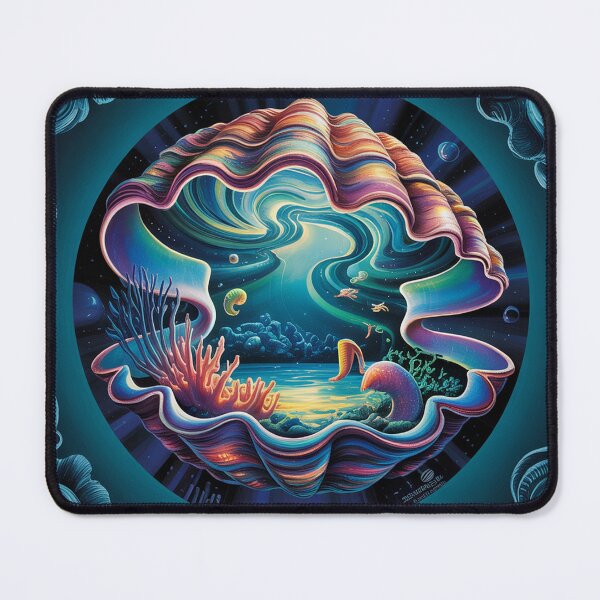 Item preview, Seascape in a seashell, hypnotic style-2. designed and sold by Lilashakti ⭐️ ⭐️ ⭐️ ⭐️ ⭐️.