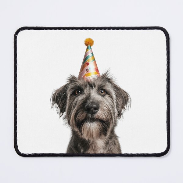 Item preview, Cute Pyrenean Shepherd dog with Party Hat Birthday Celebration designed and sold by LazyOwlStore.