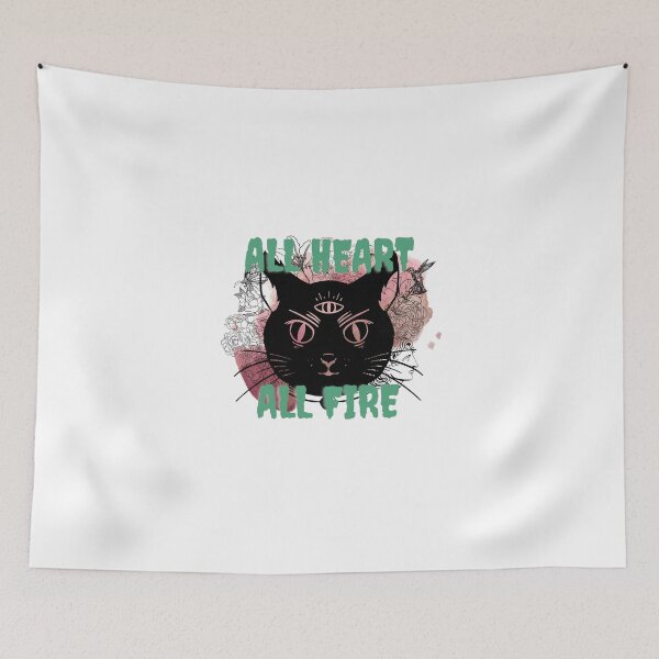 Item preview, ALL HEART ALL FIRE (GREEN) designed and sold by BLOOMST.