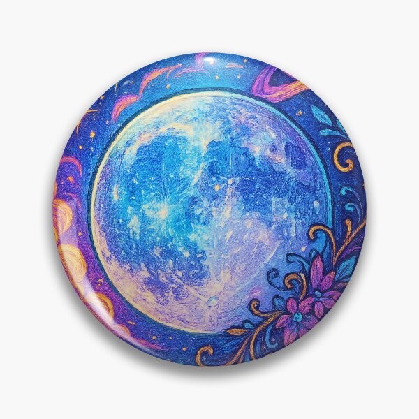 Item preview, Mystical Full Moon with Cosmic Elements – Vibrant Design designed and sold by Rushurban.