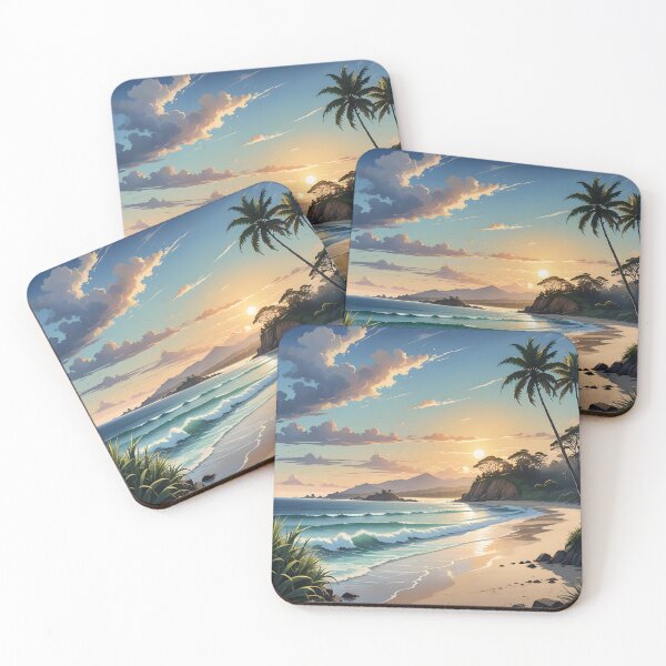 Item preview, Byron Bay Sunrise: Curving Shore to Headland designed and sold by LSVart.