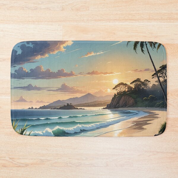Item preview, Byron Bay Sunrise: Curving Shore to Headland designed and sold by LSVart.