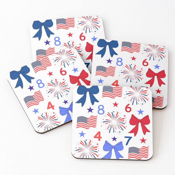 Item preview, Girls 4th Of July Bows Coquette Patriotic Flag 8647 designed and sold by Minimalismat.