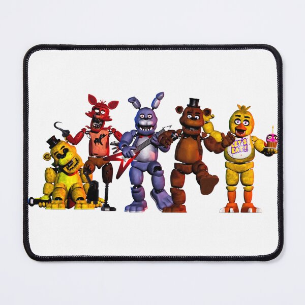 Item preview, fnaf Cute robot band playing music – cheerful animatronic concert design designed and sold by · GAMING SOUL ·.