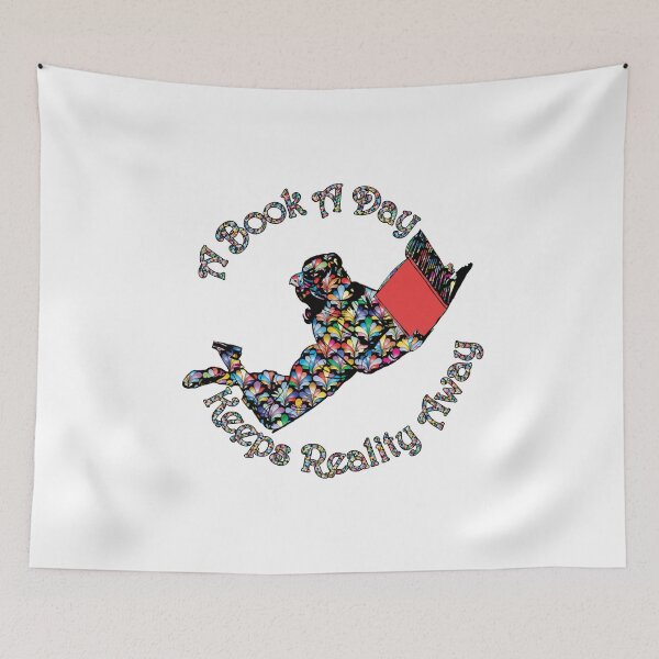 Item preview, A Book a Day Keeps Reality Away - Perfect for Book Lovers designed and sold by ArtsyExplorer.