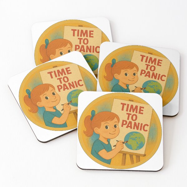 Item preview, Power in Pigtails - Time to Panic designed and sold by Electric Menagerie.