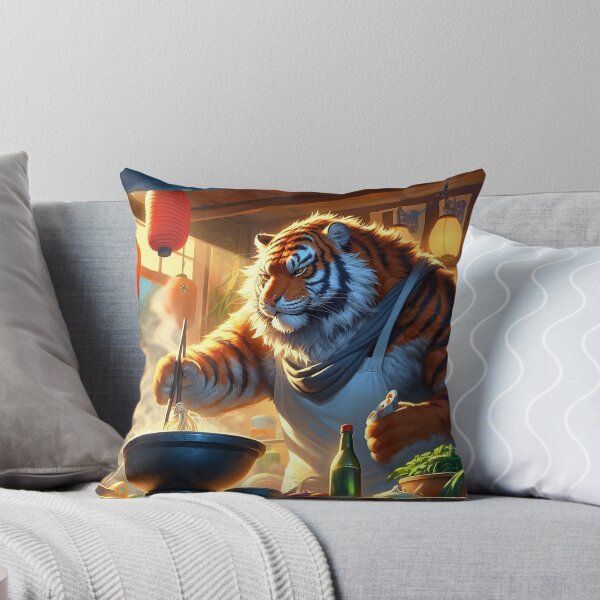 Item preview, Plus Sized Tiger Cooking Ramen designed and sold by nikkolaus.