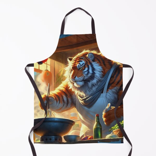 Item preview, Plus Sized Tiger Cooking Ramen designed and sold by nikkolaus.