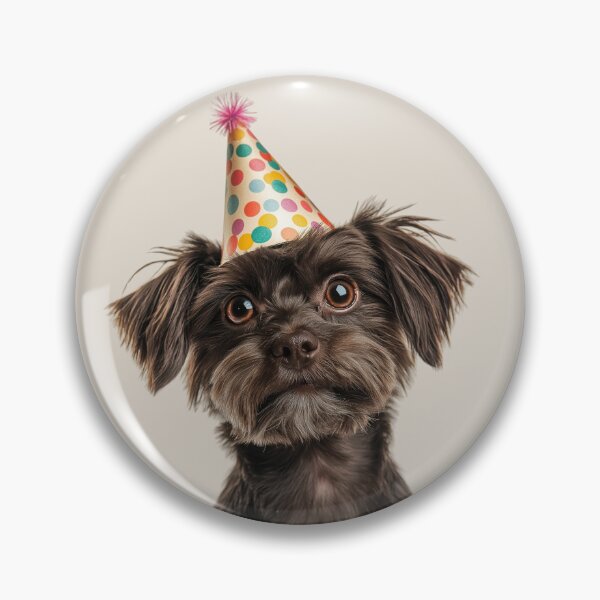 Item preview, Cute Russian Toy dog with Party Hat Birthday Celebration designed and sold by LazyOwlStore.