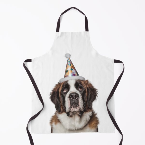 Item preview, Cute Saint Bernard dog with Party Hat Birthday Celebration designed and sold by LazyOwlStore.
