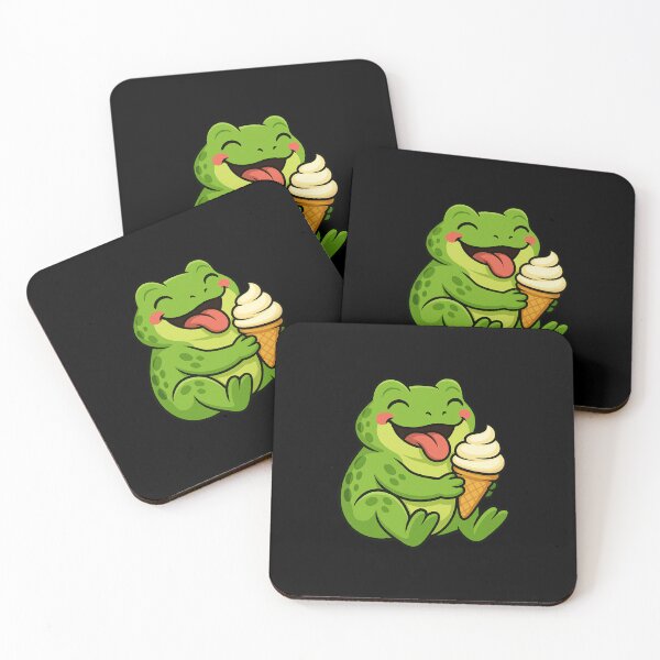 Item preview, Frog Ice Cream Zoo Animal Lover Kawaii Boys Girls Kids designed and sold by rafaeltto.