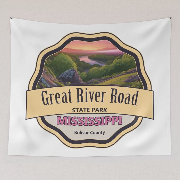 Item preview, Great River Road State Park, Bolivar County, Mississippi designed and sold by Wanderful-roads.